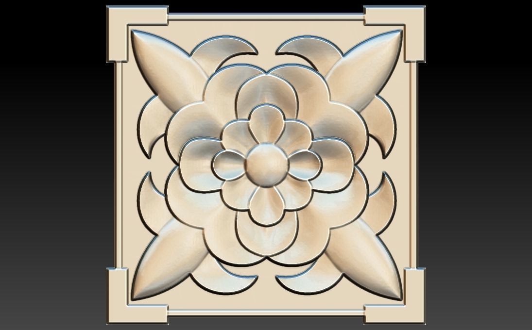 35 piece flower set 3D STL Model for CNC Router 3D print model_12