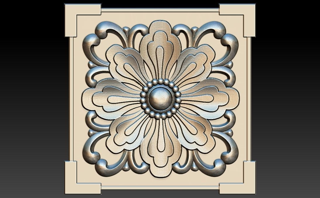 35 piece flower set 3D STL Model for CNC Router 3D print model_13