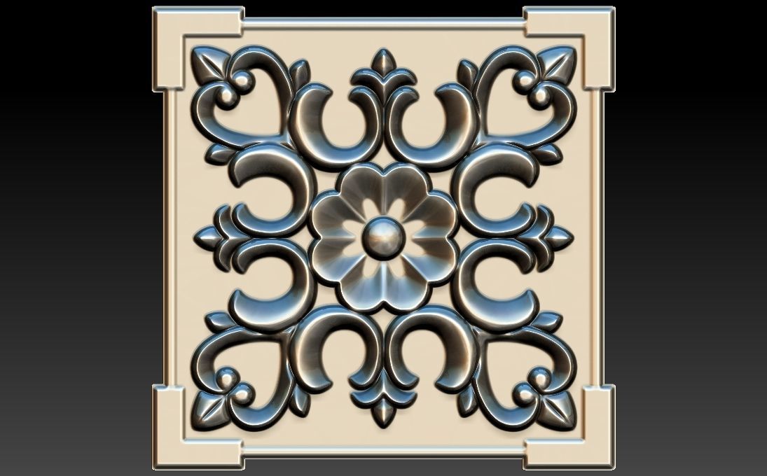 35 piece flower set 3D STL Model for CNC Router 3D print model_21