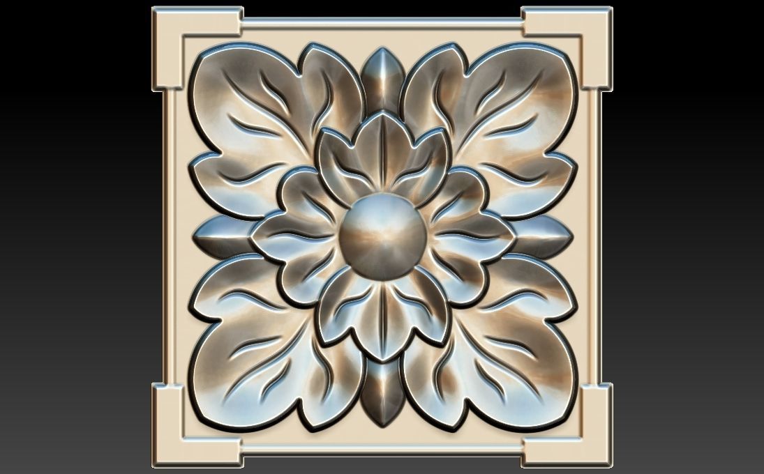 35 piece flower set 3D STL Model for CNC Router 3D print model_15