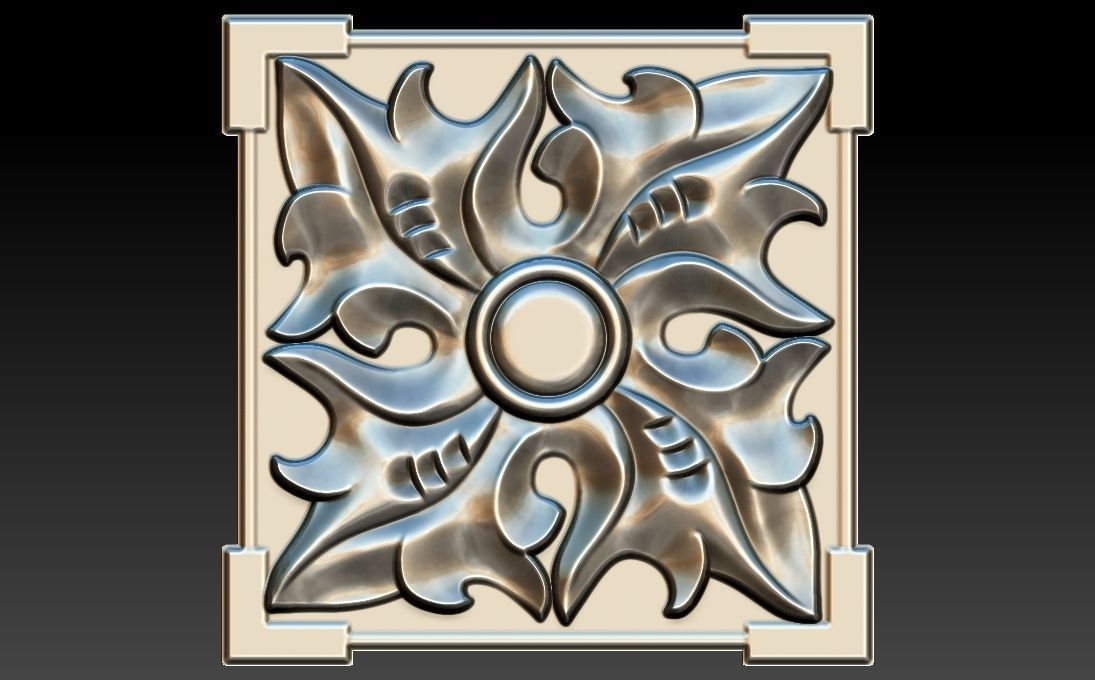 35 piece flower set 3D STL Model for CNC Router 3D print model_25