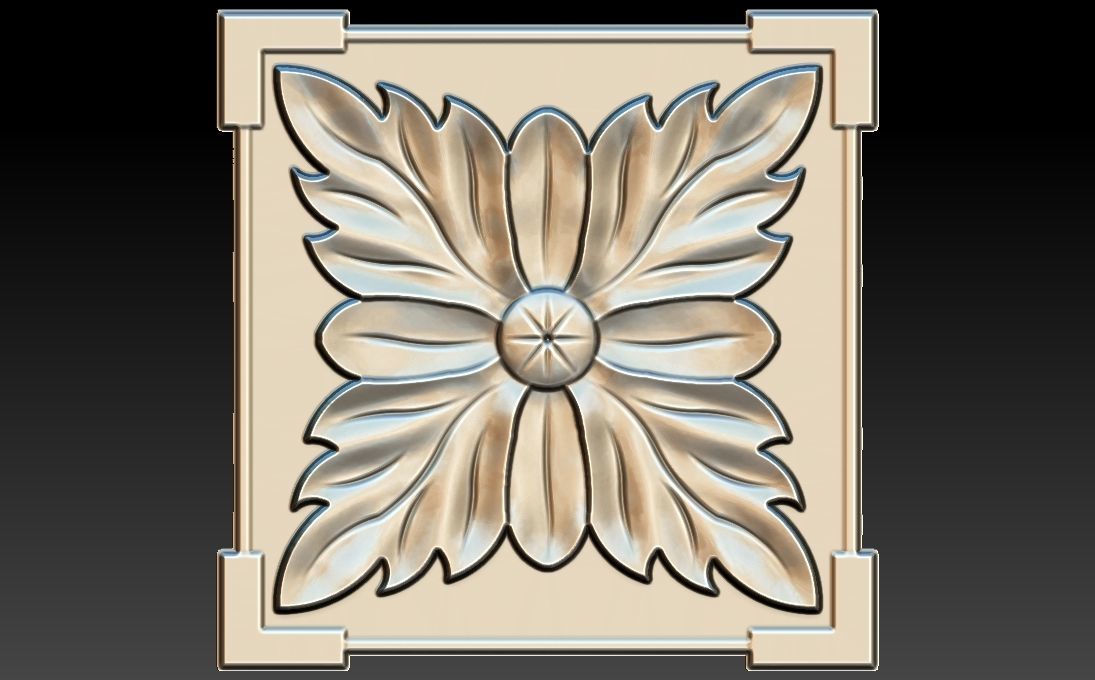 35 piece flower set 3D STL Model for CNC Router 3D print model_34