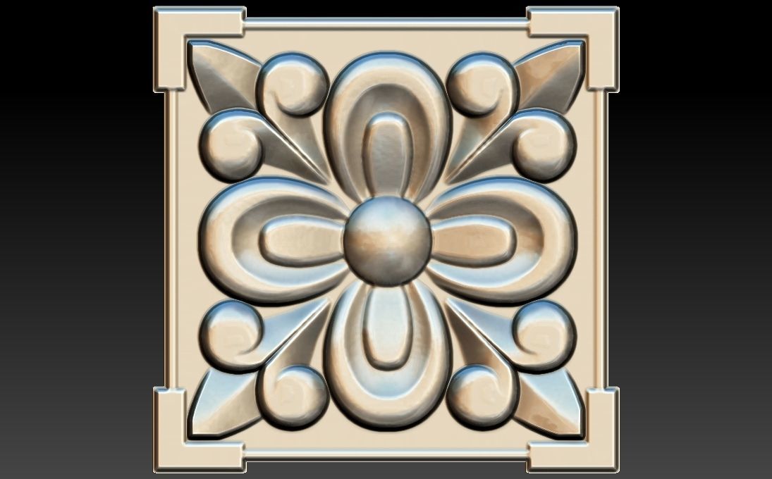 35 piece flower set 3D STL Model for CNC Router 3D print model_7