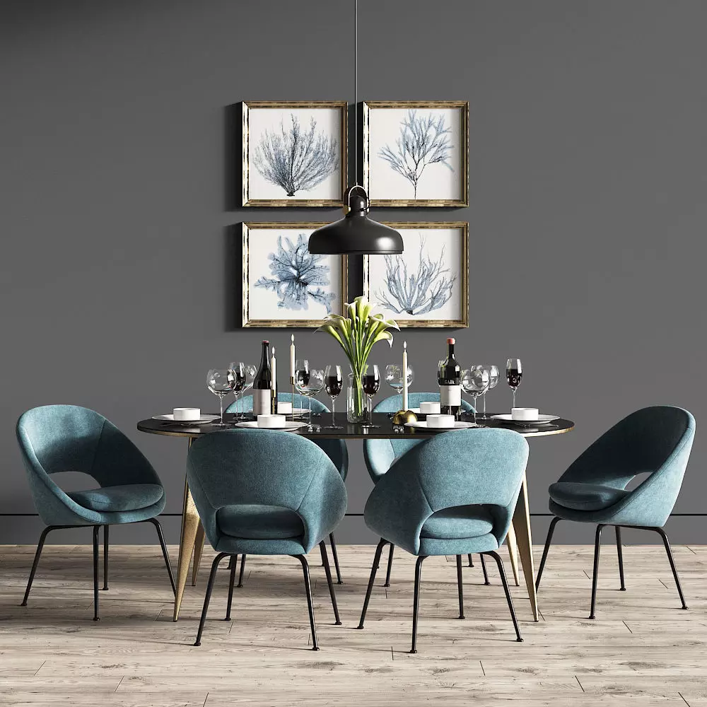 Dinning Set 30 3D model_0