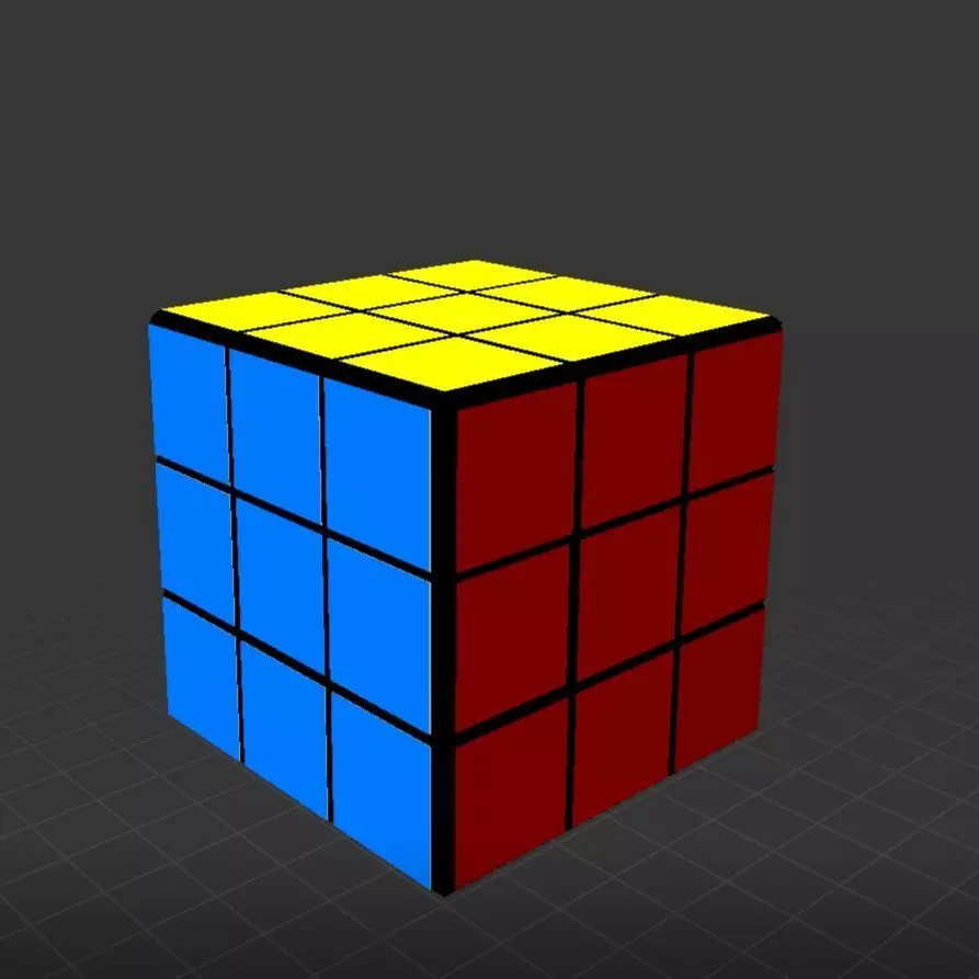 Rubix cube 3D model_0