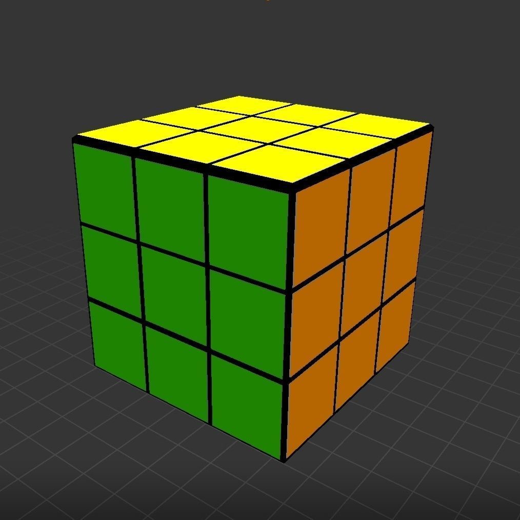 Rubix cube 3D model_2