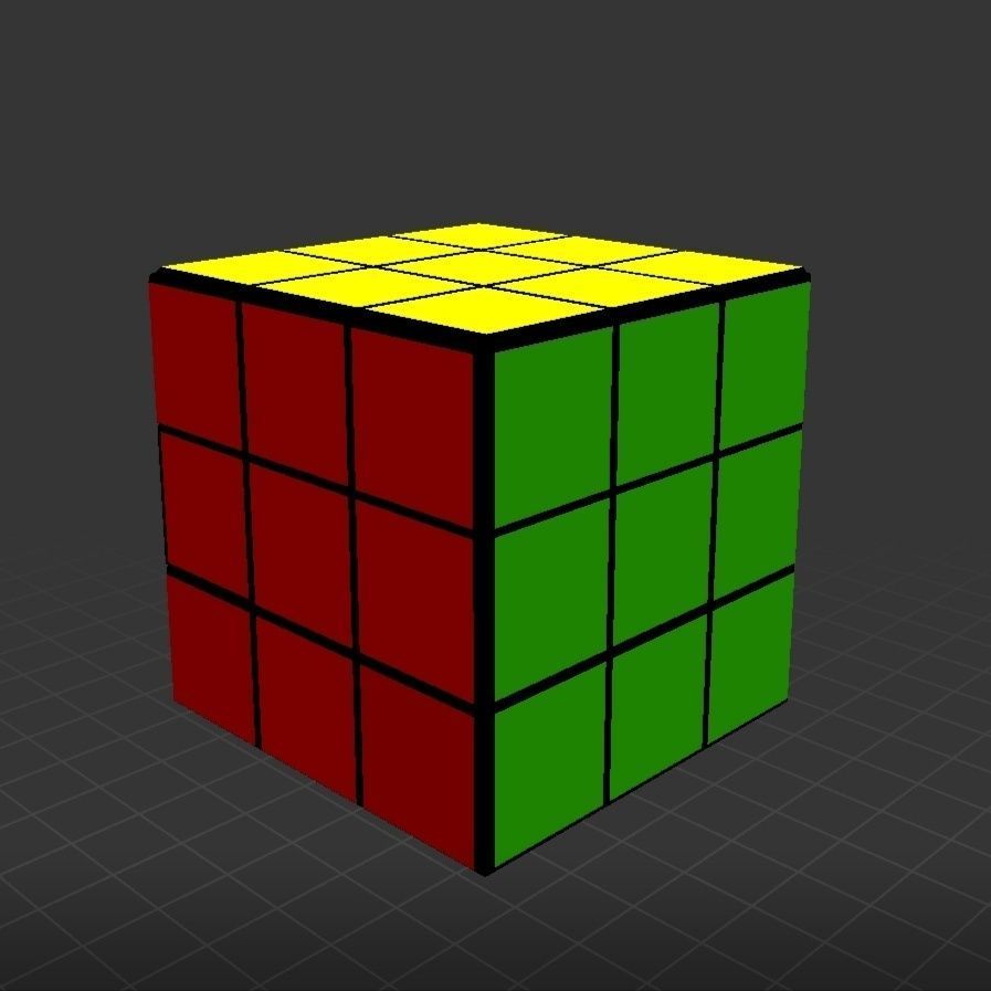 Rubix cube 3D model_1