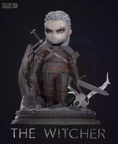 Geralt - Witcher 3D print model