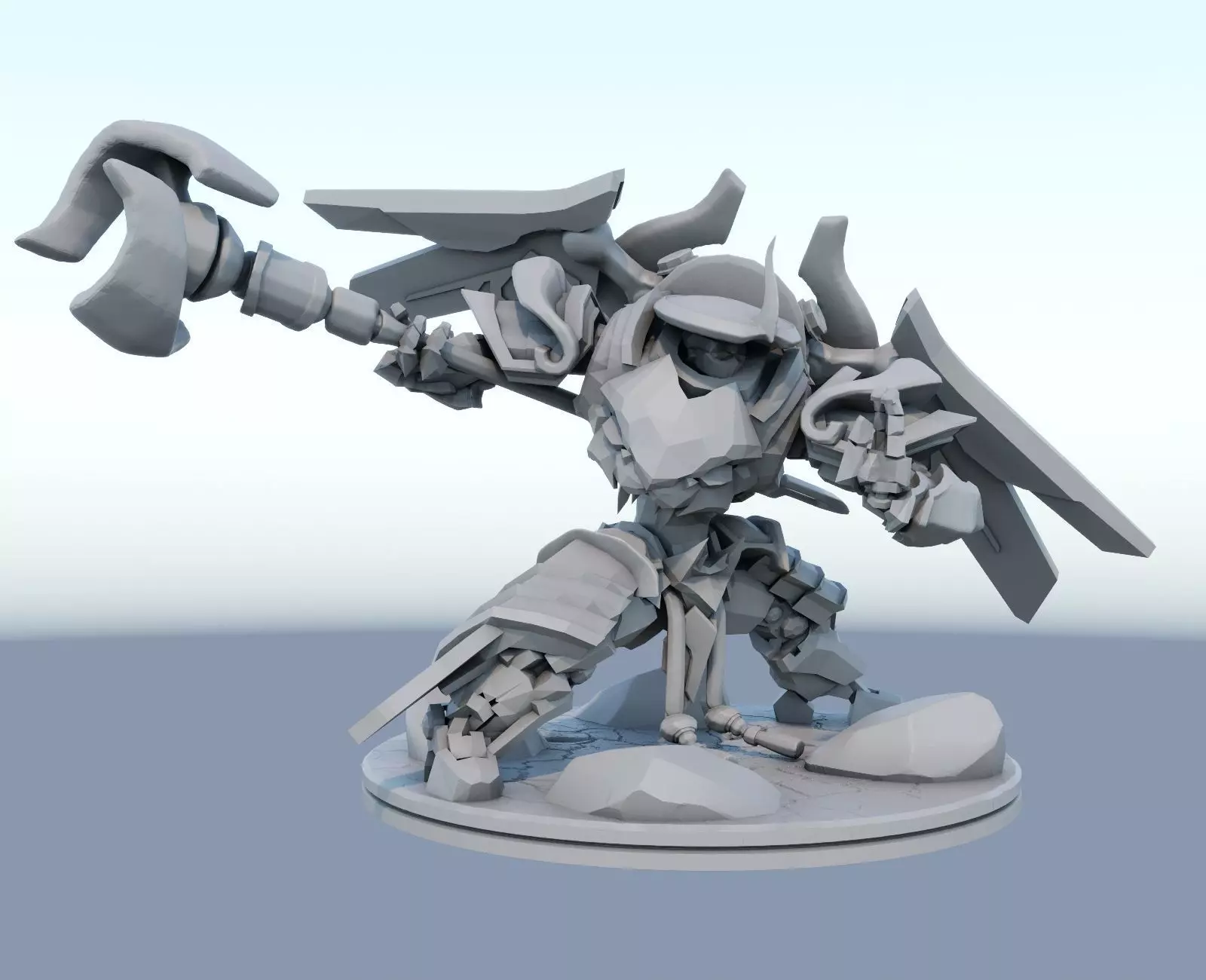 Mecha Kingdoms Jax Skin print 3d lol League of Legends 3D print model_0