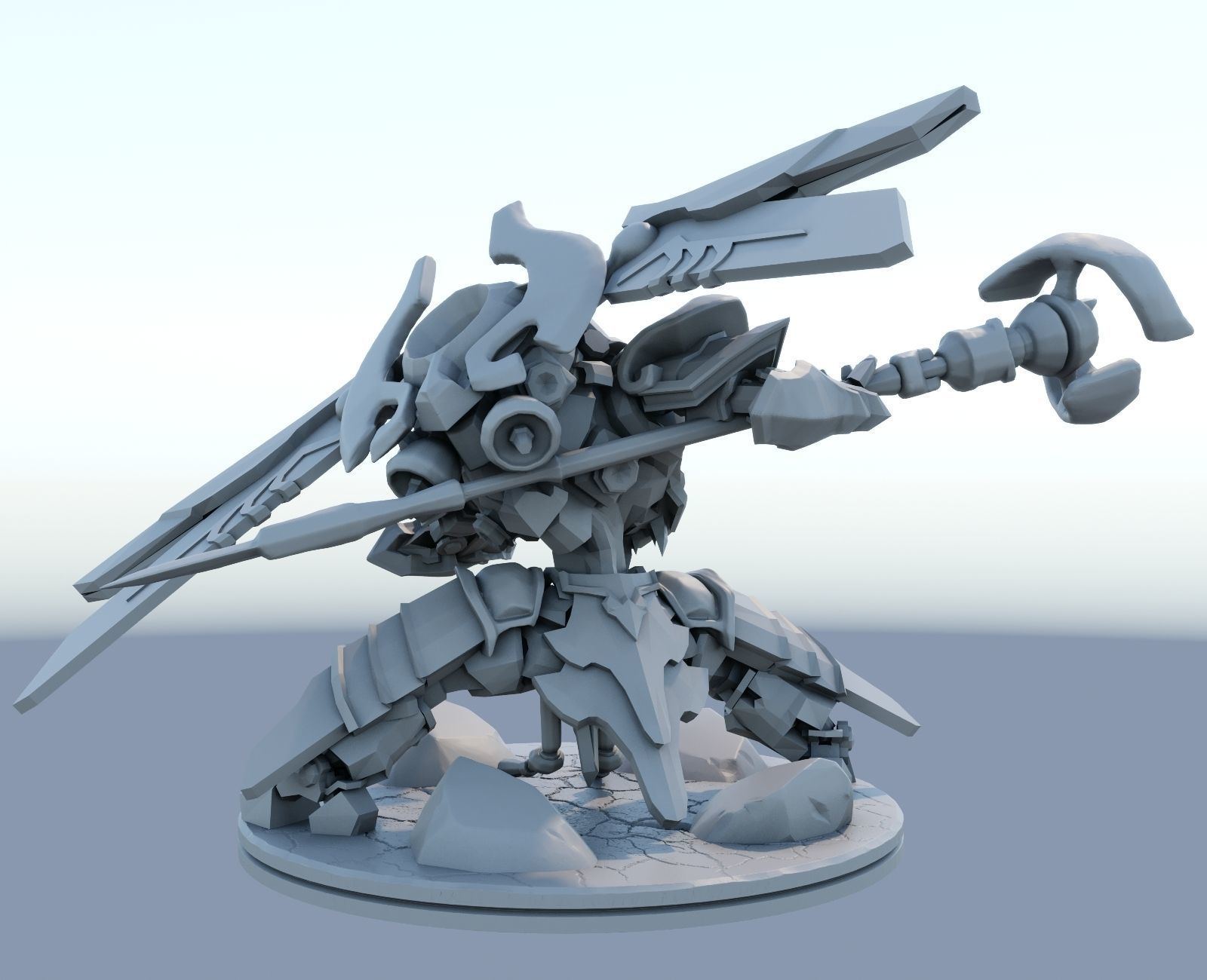 Mecha Kingdoms Jax Skin print 3d lol League of Legends 3D print model_5
