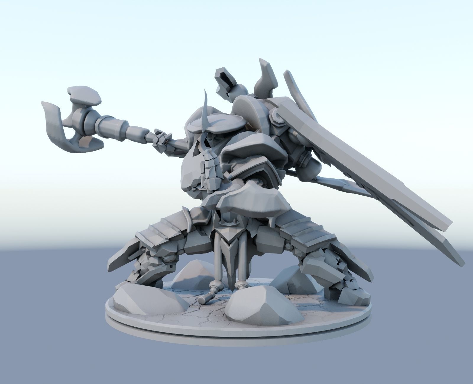 Mecha Kingdoms Jax Skin print 3d lol League of Legends 3D print model_1