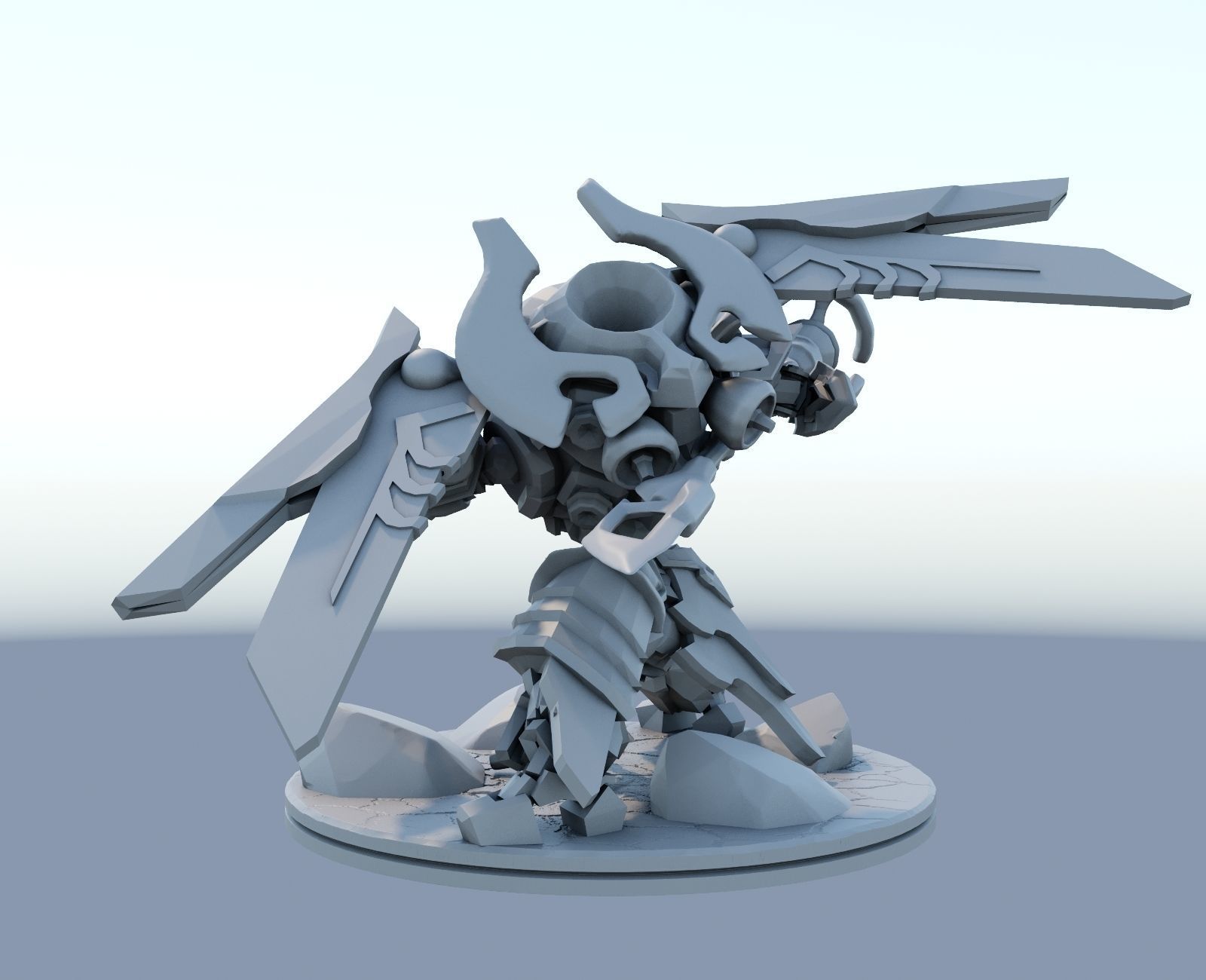 Mecha Kingdoms Jax Skin print 3d lol League of Legends 3D print model_3