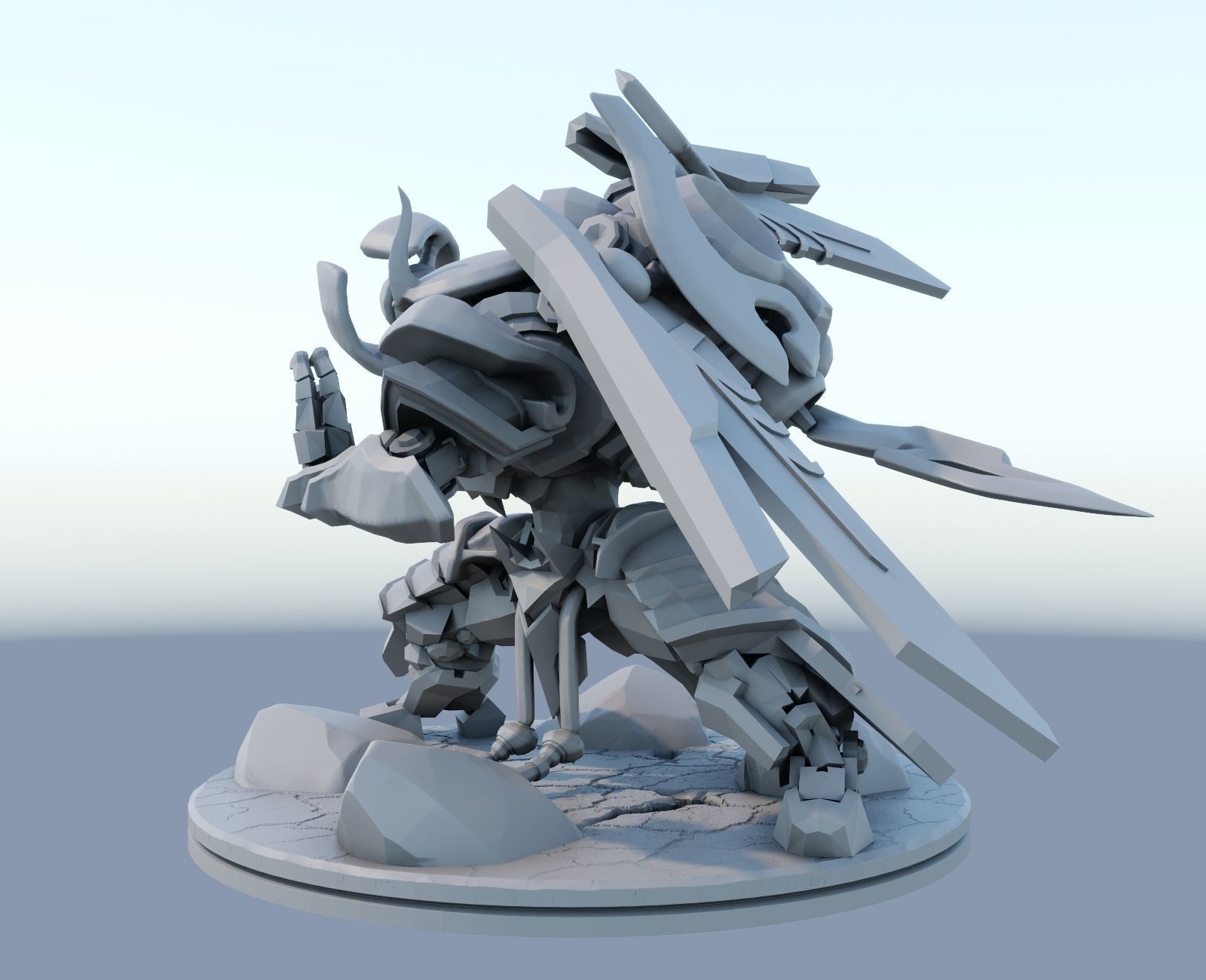 Mecha Kingdoms Jax Skin print 3d lol League of Legends 3D print model_2