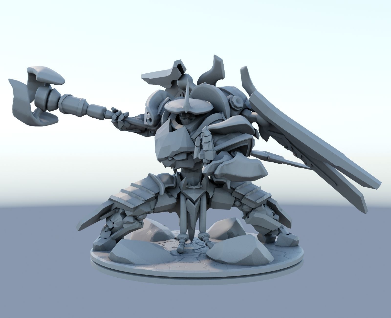 Mecha Kingdoms Jax Skin print 3d lol League of Legends 3D print model_4