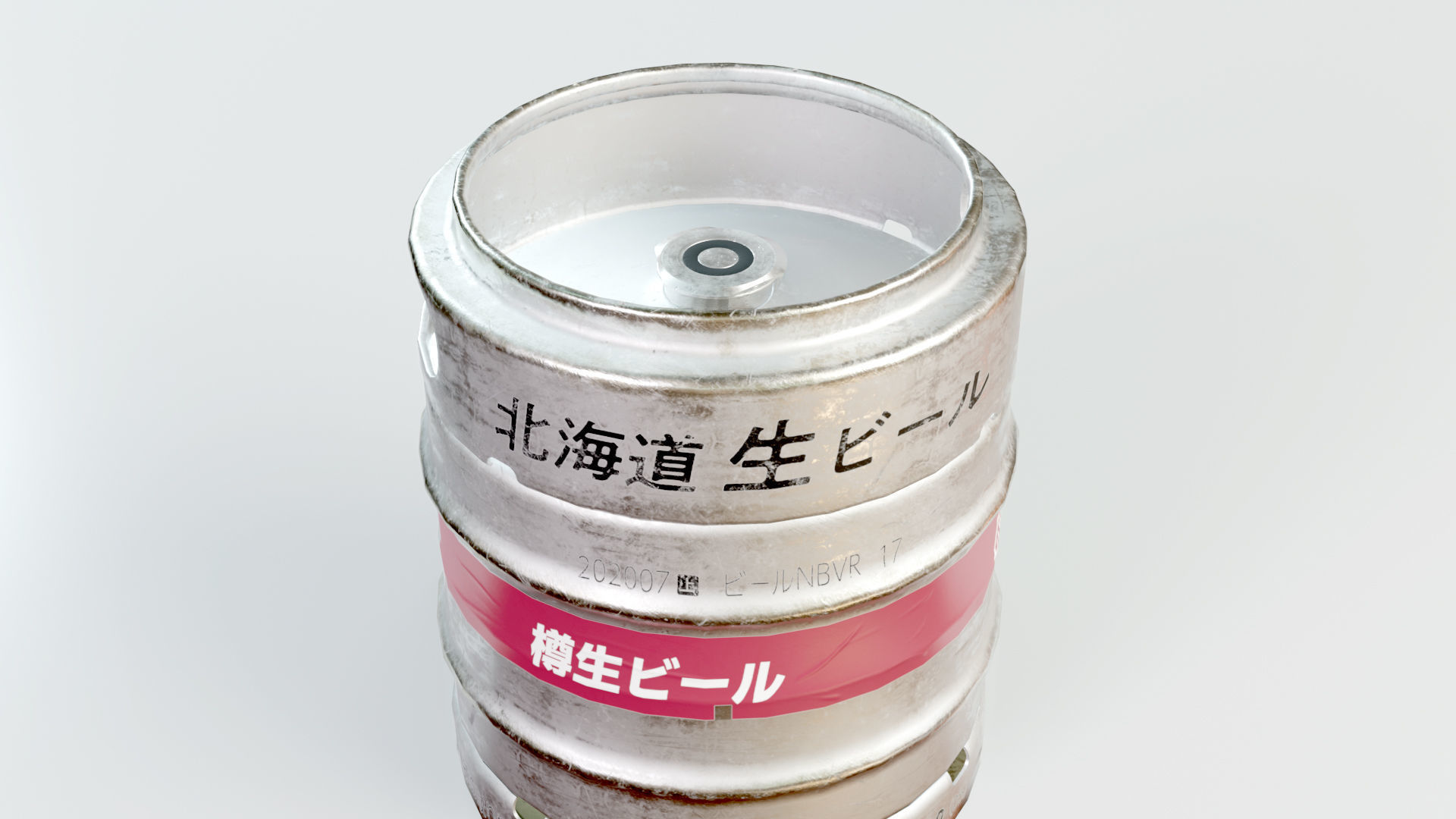 Beer Barrel 10L 20L Low-poly 3D model_1