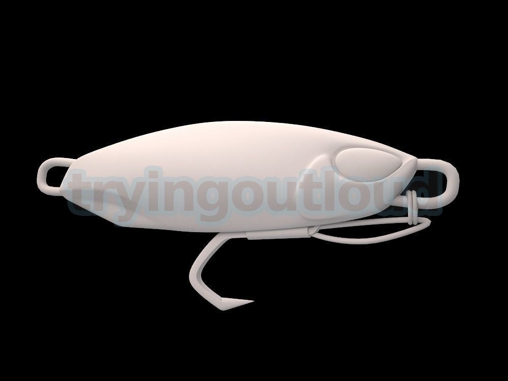 7-100 Grams D Metal C Likeness Metal Jig Mold Packs 3D print model_4