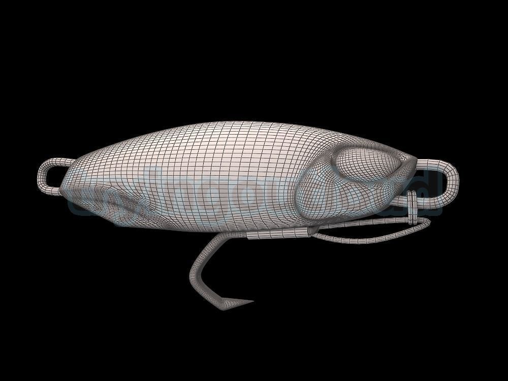 7-100 Grams D Metal C Likeness Metal Jig Mold Packs 3D print model_6