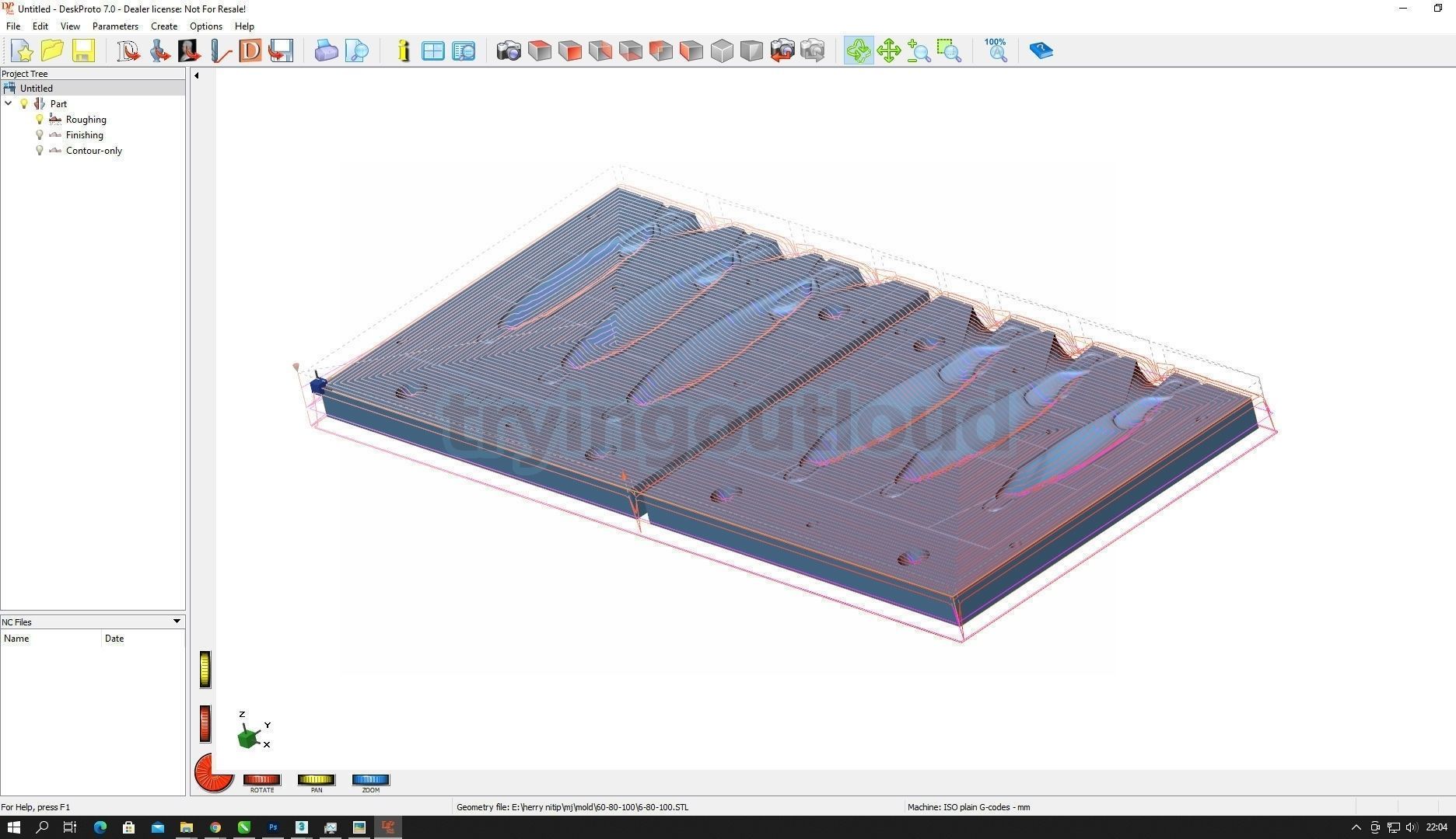 7-100 Grams D Metal C Likeness Metal Jig Mold Packs 3D print model_3