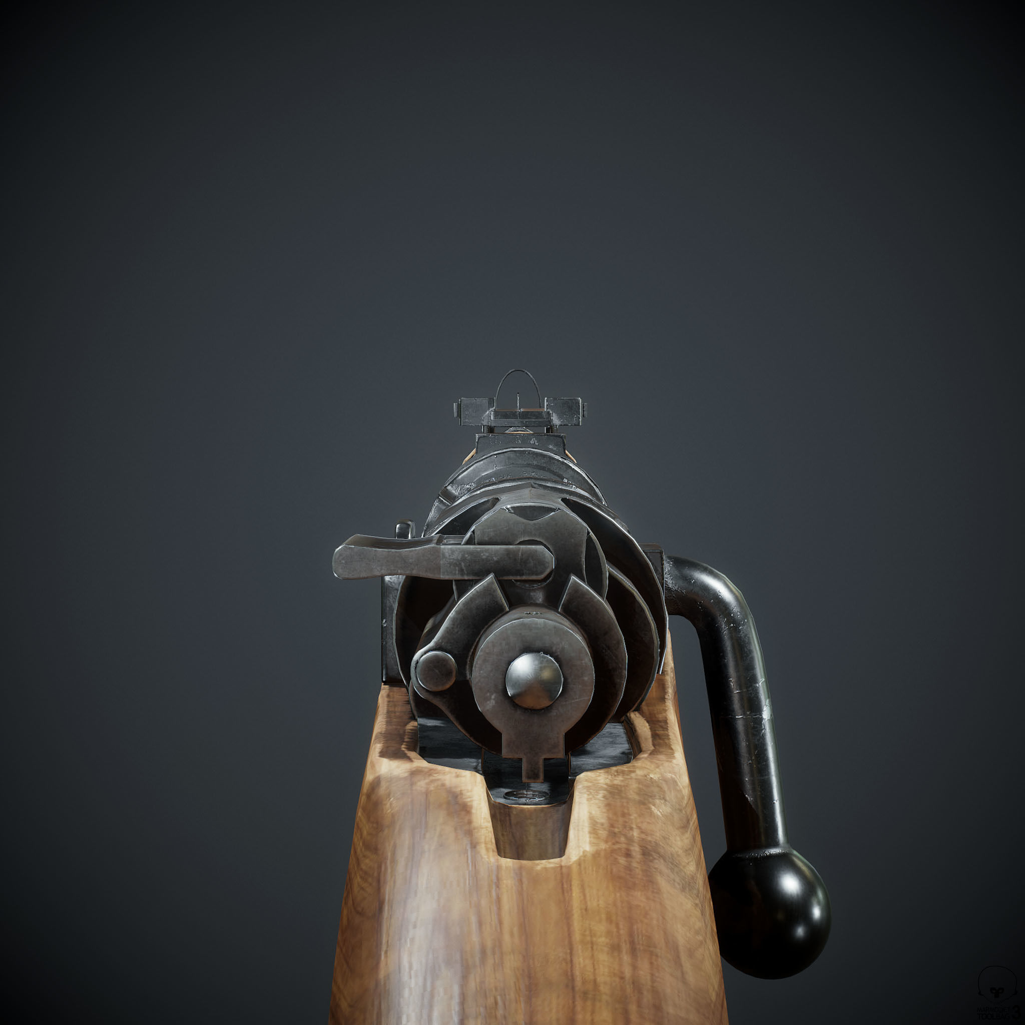 PBR Kar98 k Sniper Rifle Low-poly 3D model Low-poly 3D model_20