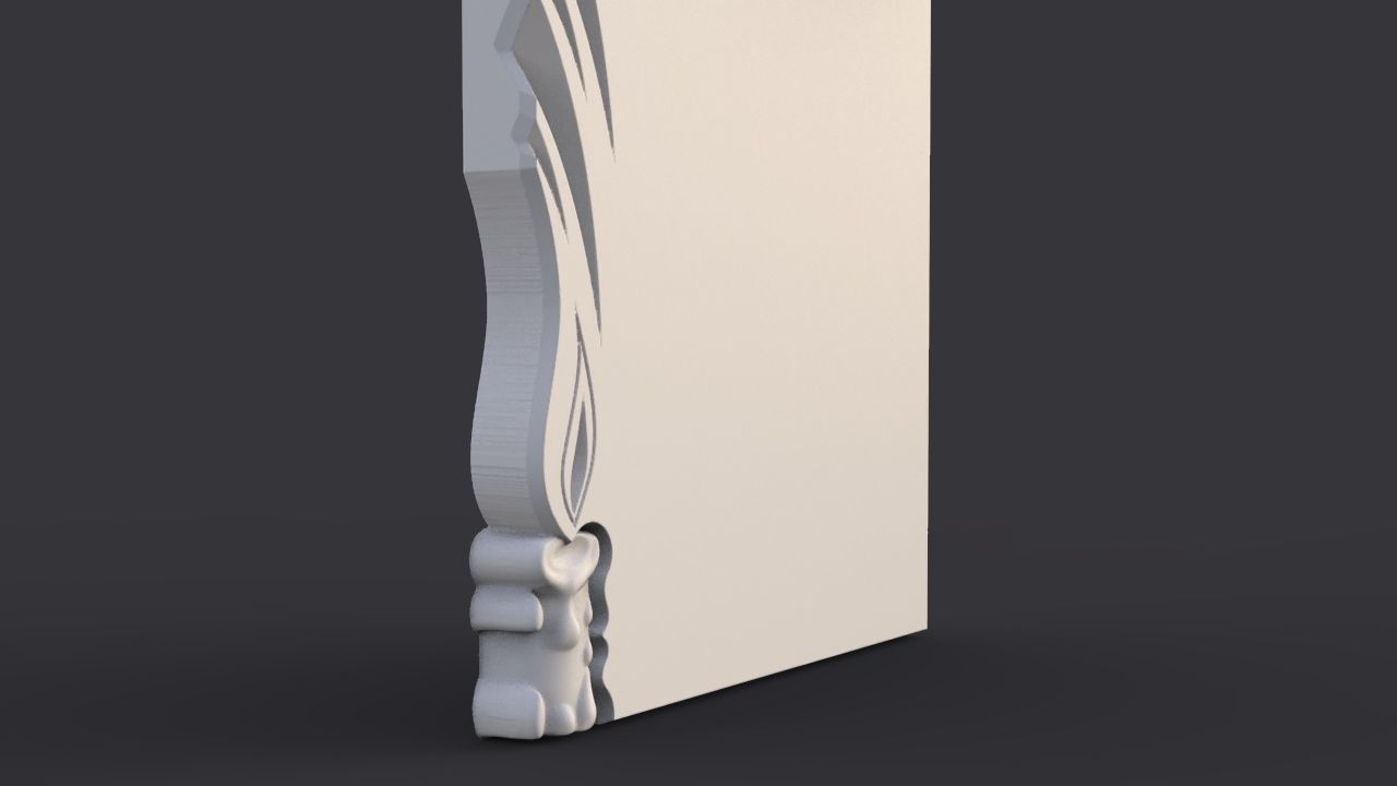 Baby angel tombstone 3D print model_3