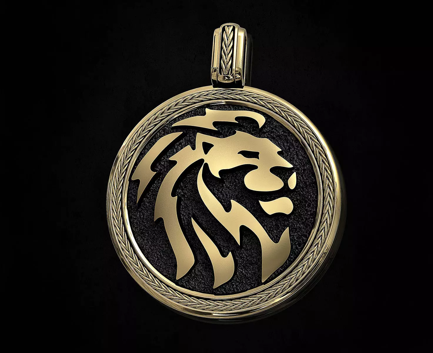 Lion-Logo pendant 3D print model