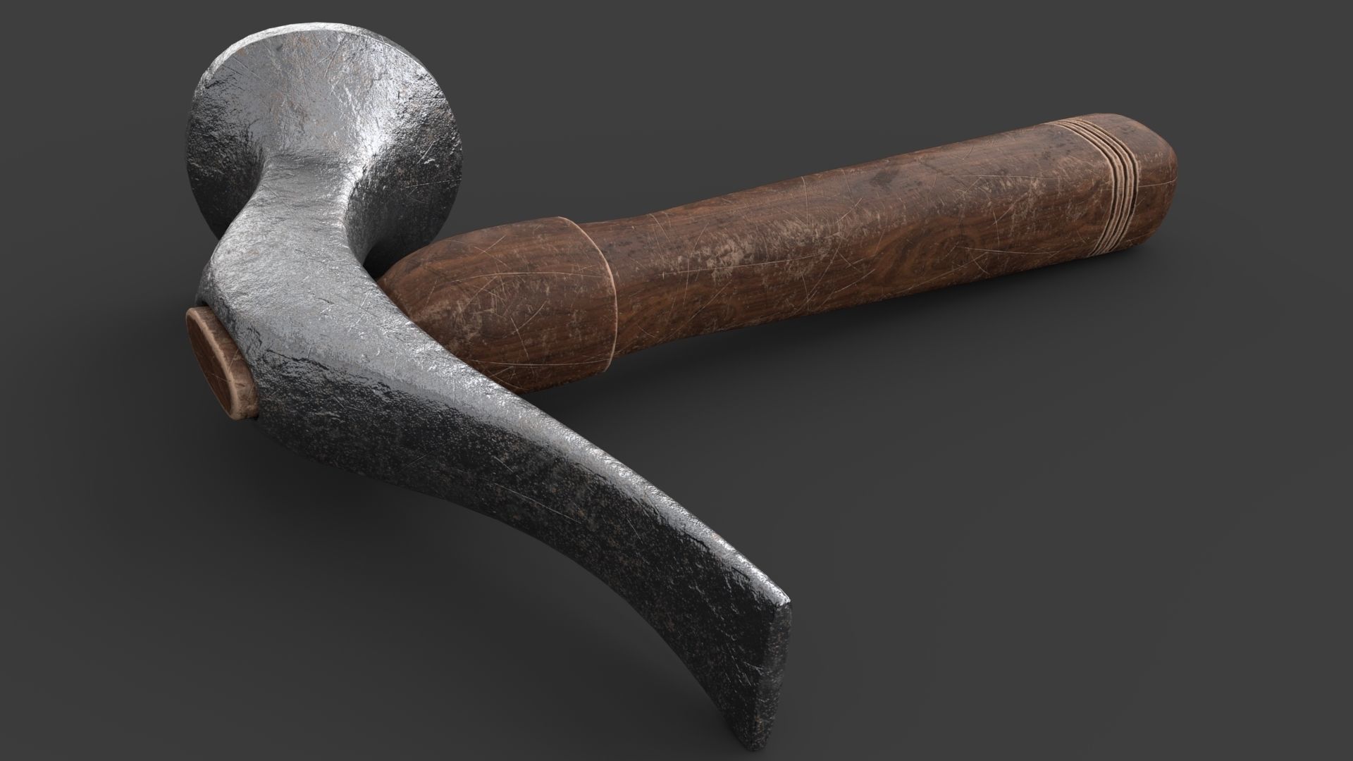 Shoe Hammer Low-poly 3D model_13