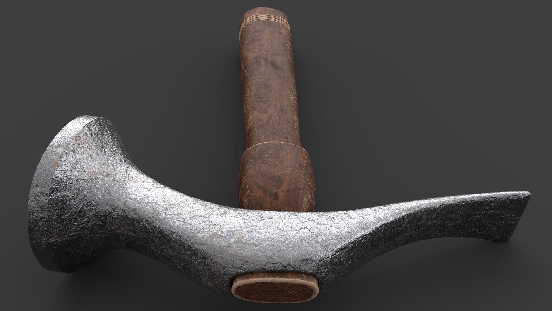 Shoe Hammer Low-poly 3D model_9