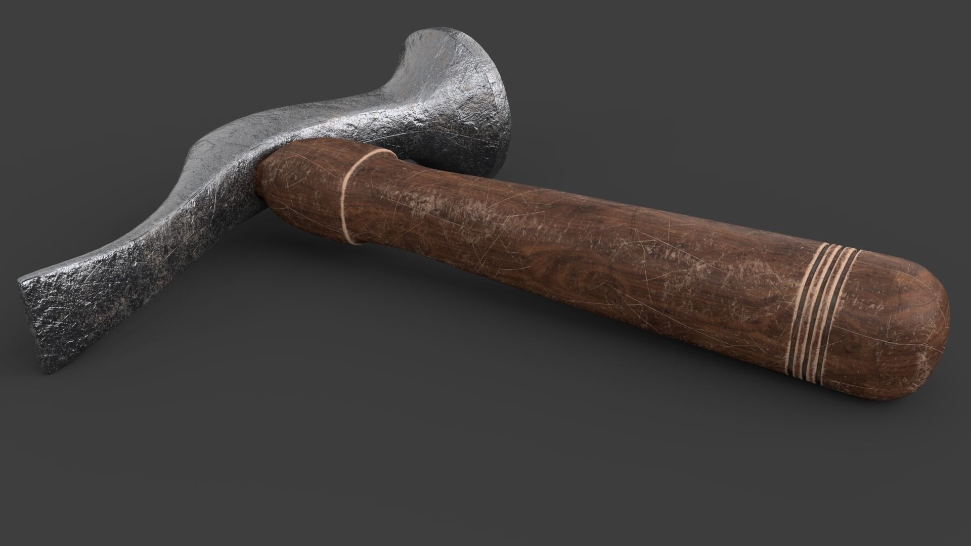 Shoe Hammer Low-poly 3D model_15