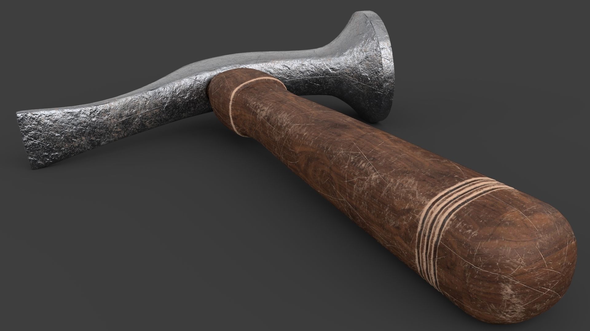 Shoe Hammer Low-poly 3D model_17