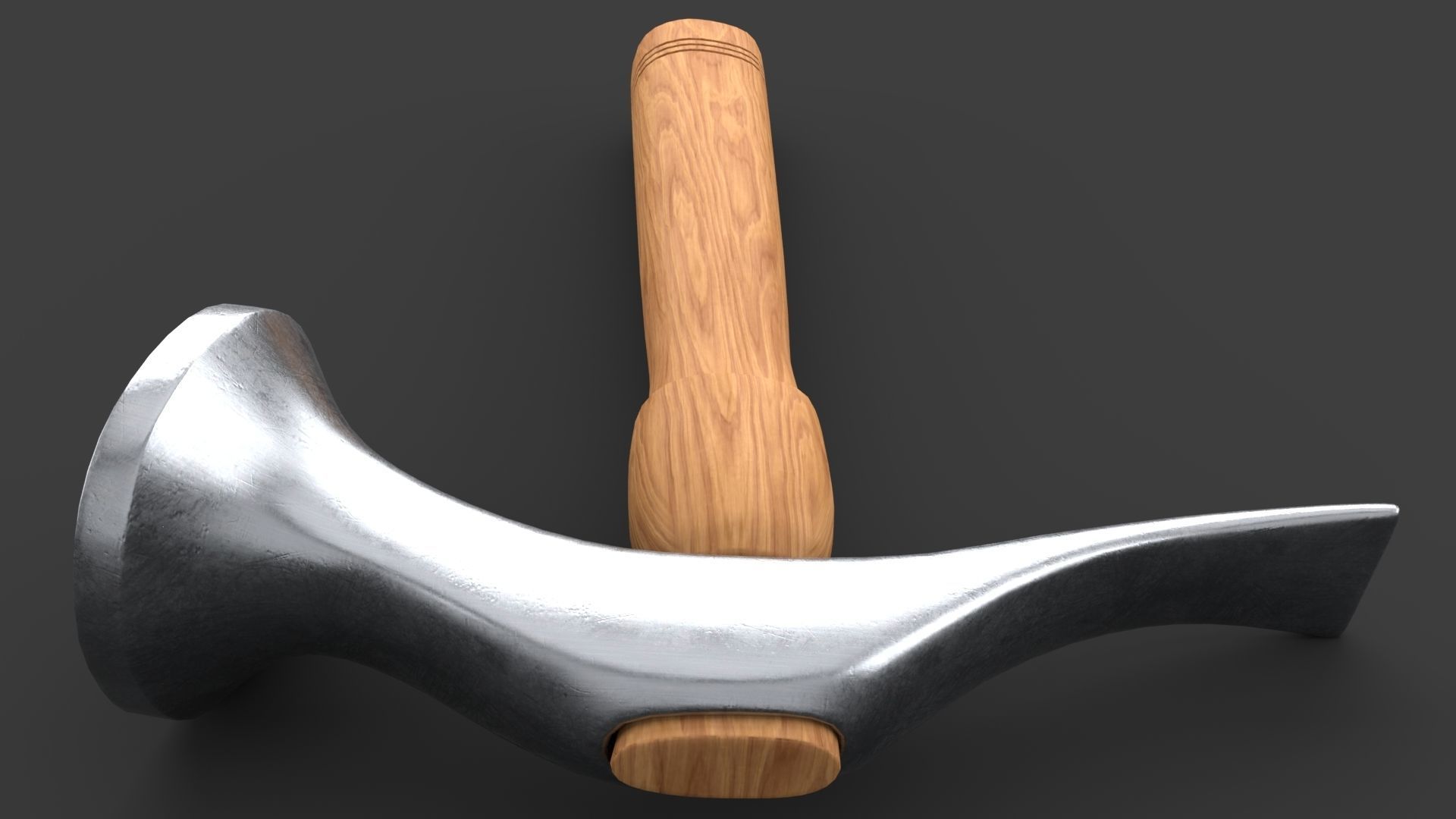 Shoe Hammer Low-poly 3D model_30