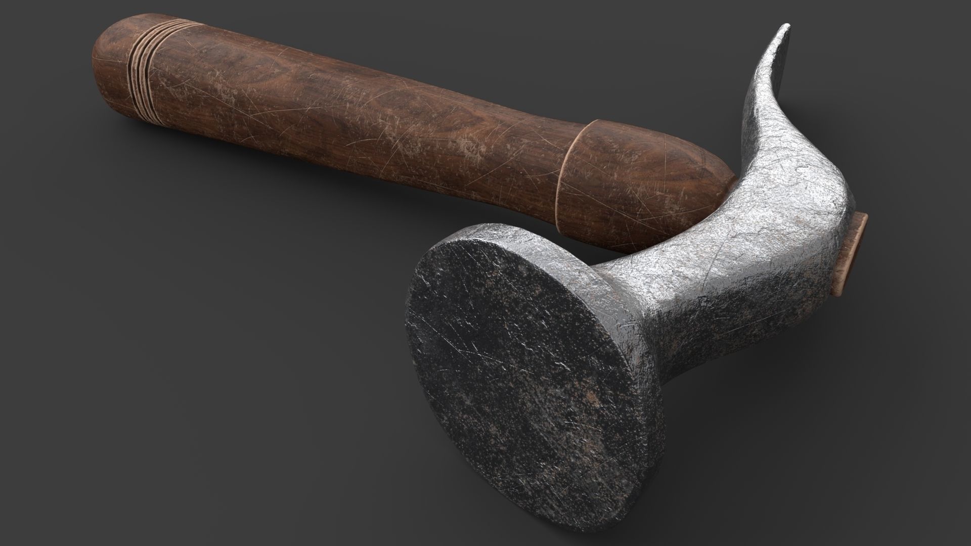 Shoe Hammer Low-poly 3D model_7