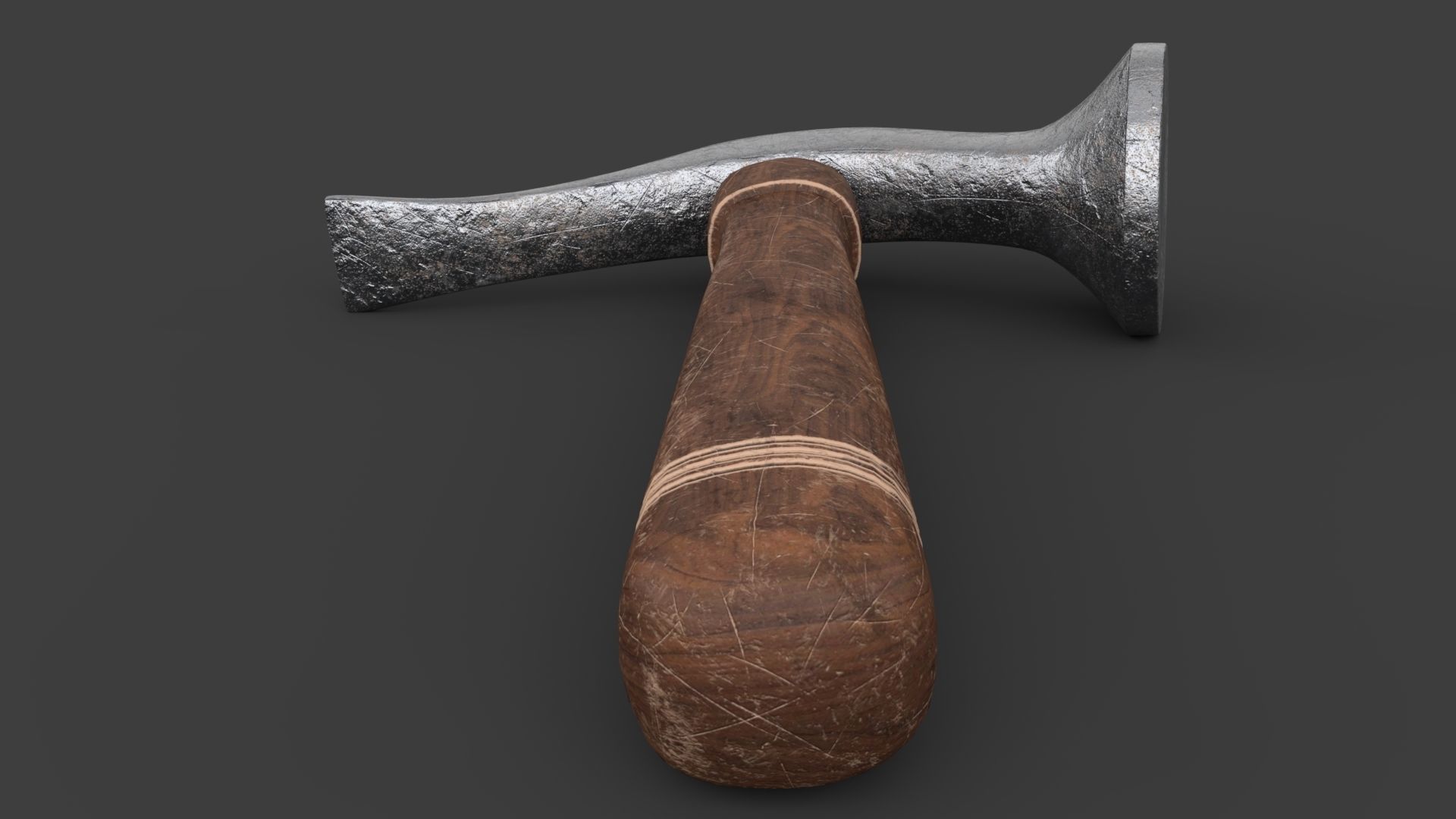 Shoe Hammer Low-poly 3D model_19