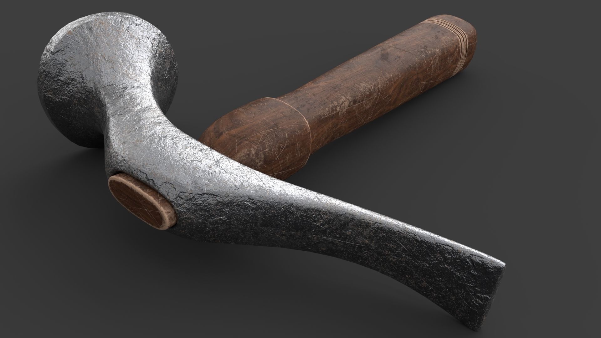 Shoe Hammer Low-poly 3D model_11
