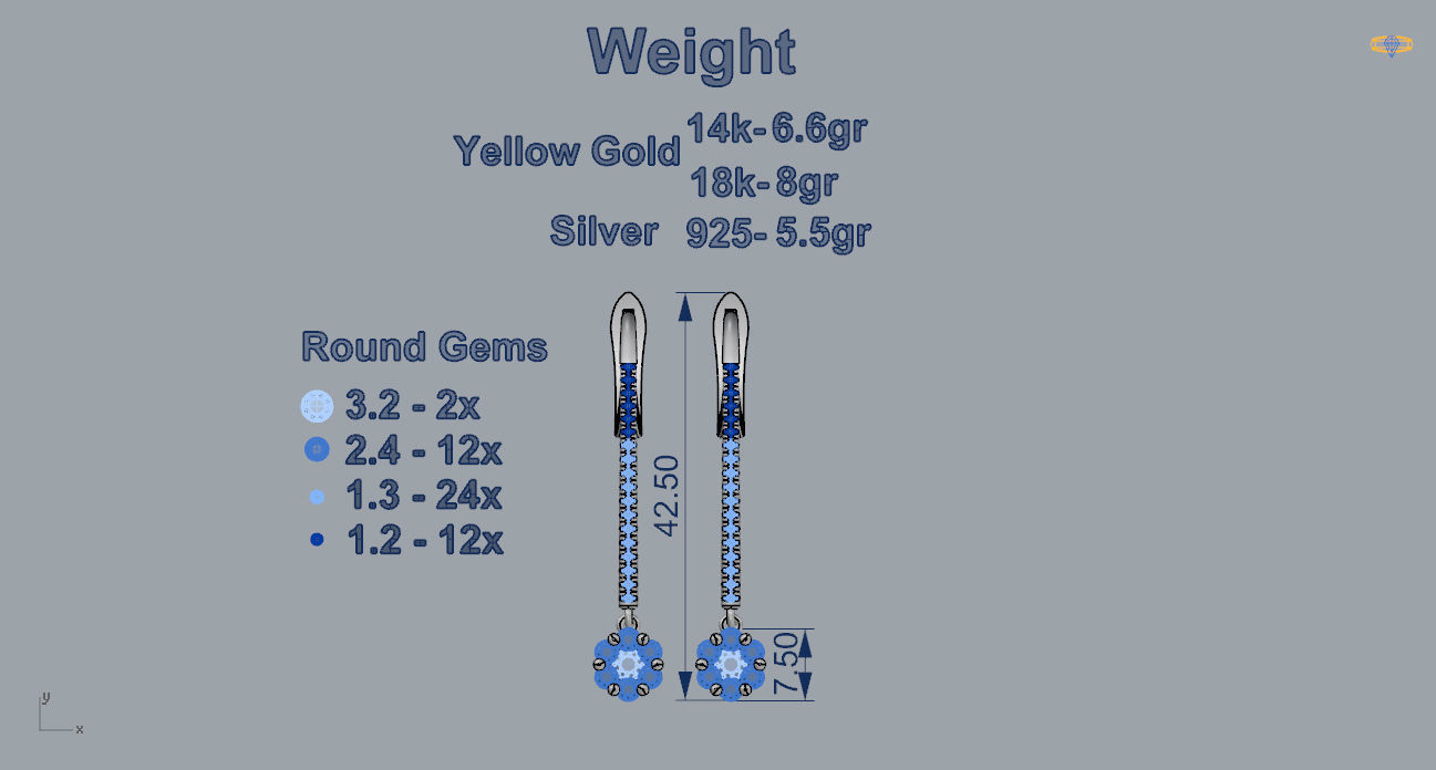 Earrings 11 3D print model_3