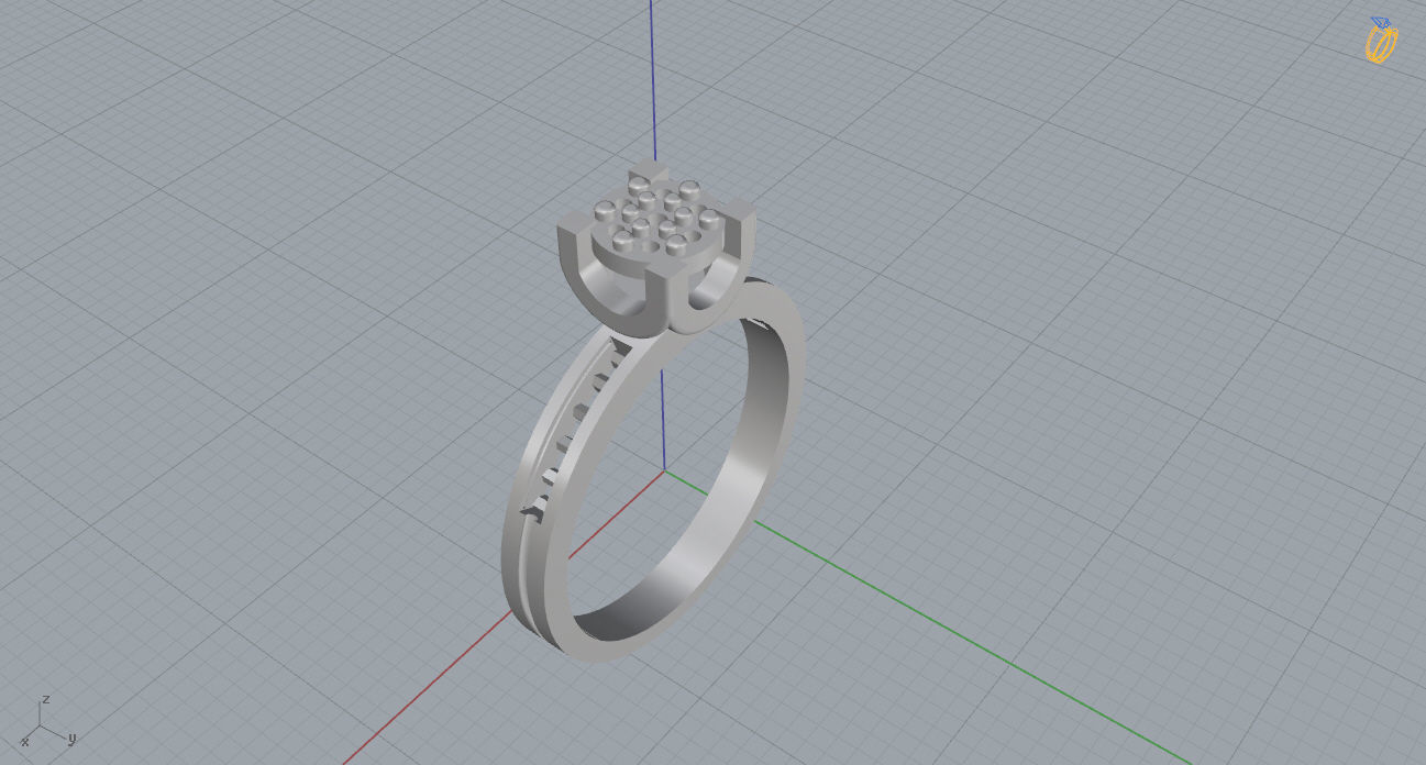 Ring and Earrings 128 3D print model_13