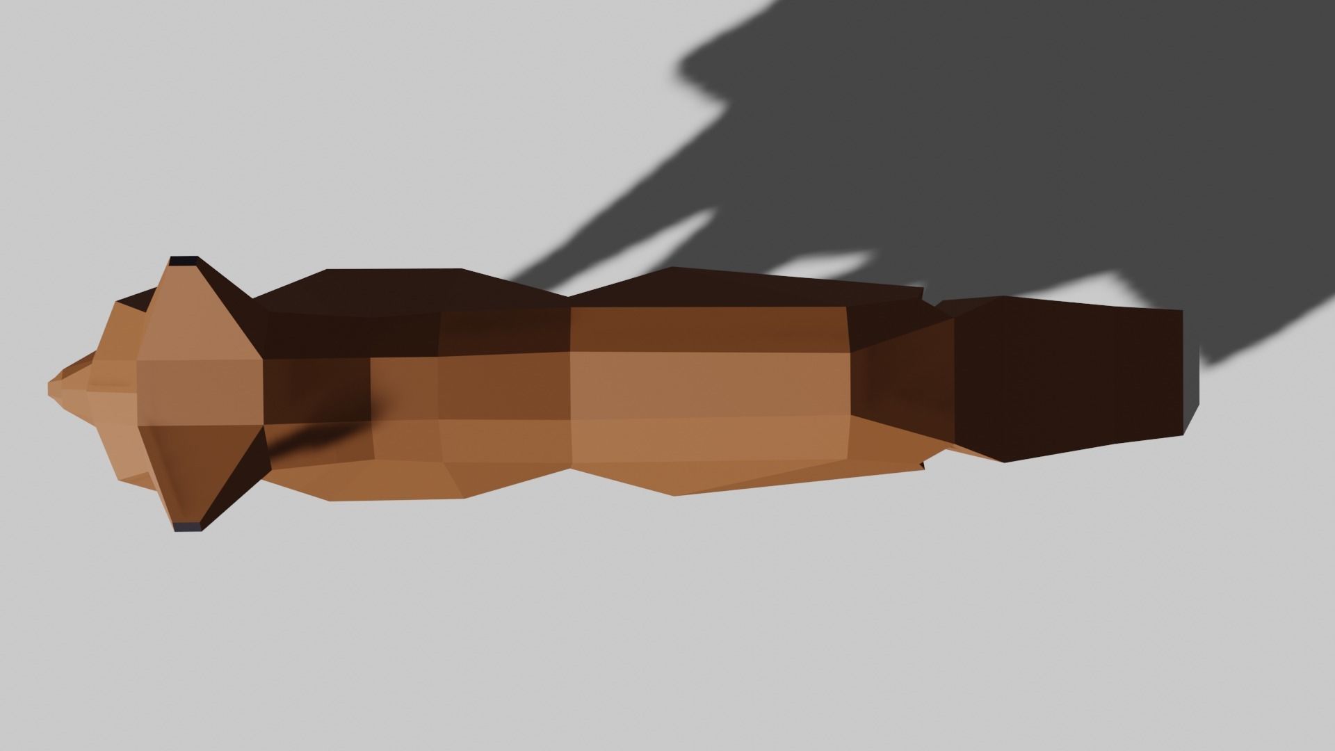 Fox lowpoly Low-poly 3D model polygonal Low-poly 3D model_5