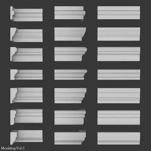 moulding vol 3 Low-poly 3D model