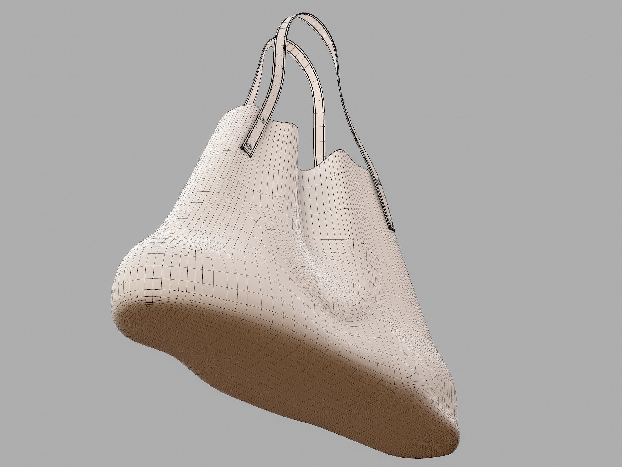 Shopper Handbag Free low-poly 3D model_9