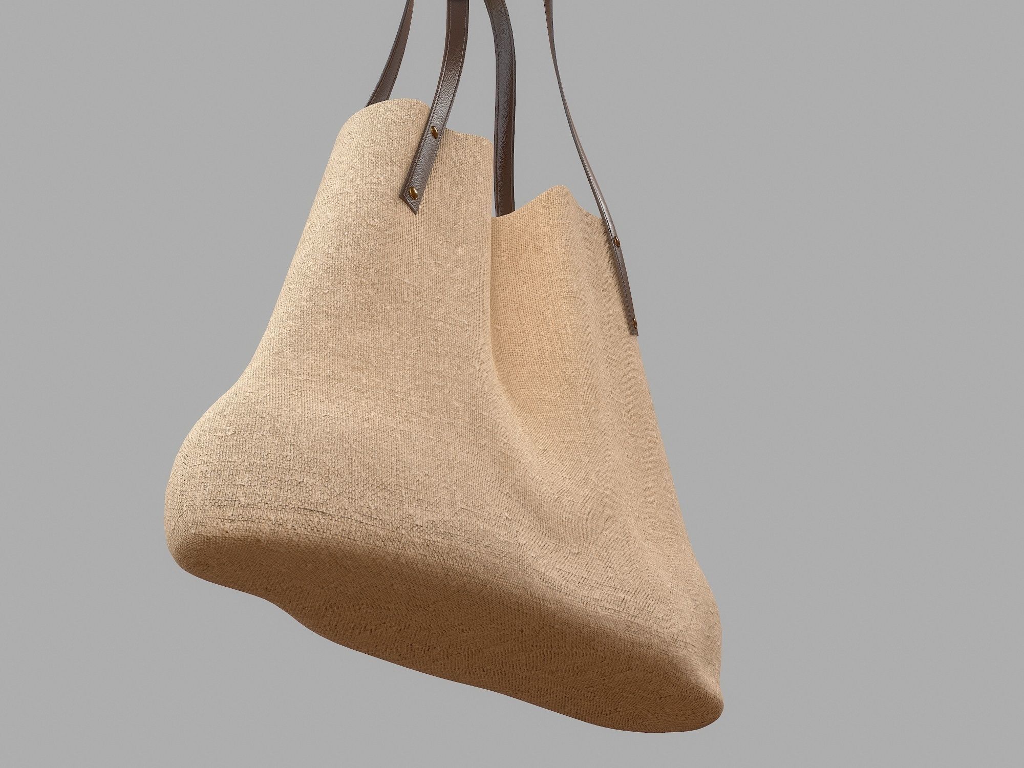Shopper Handbag Free low-poly 3D model_4