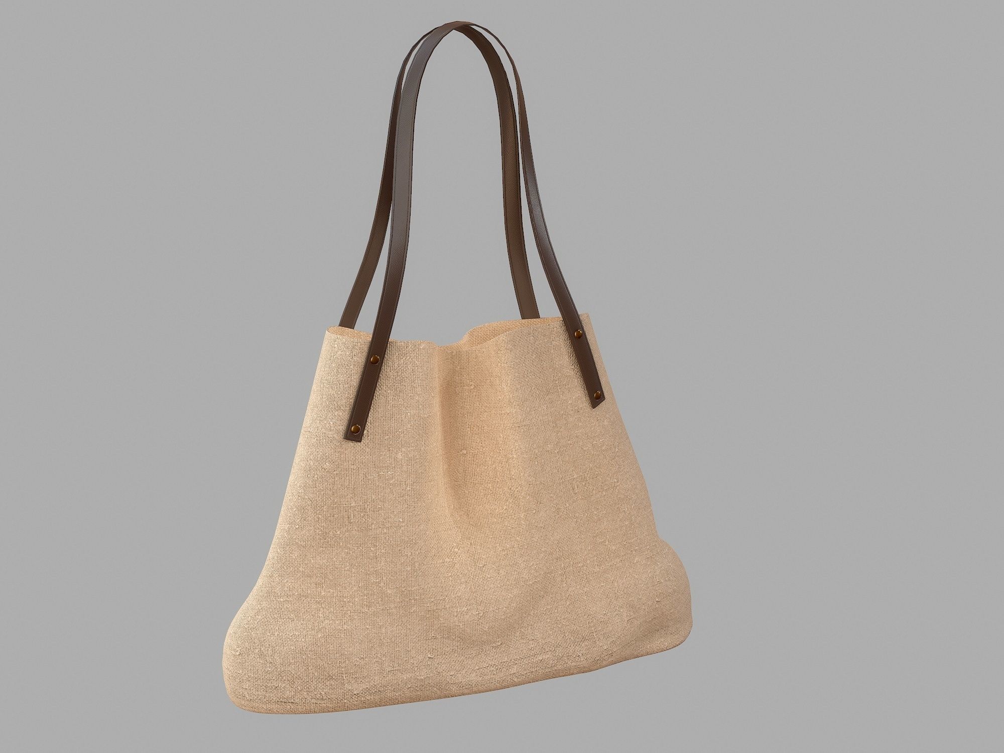 Shopper Handbag Free low-poly 3D model_2