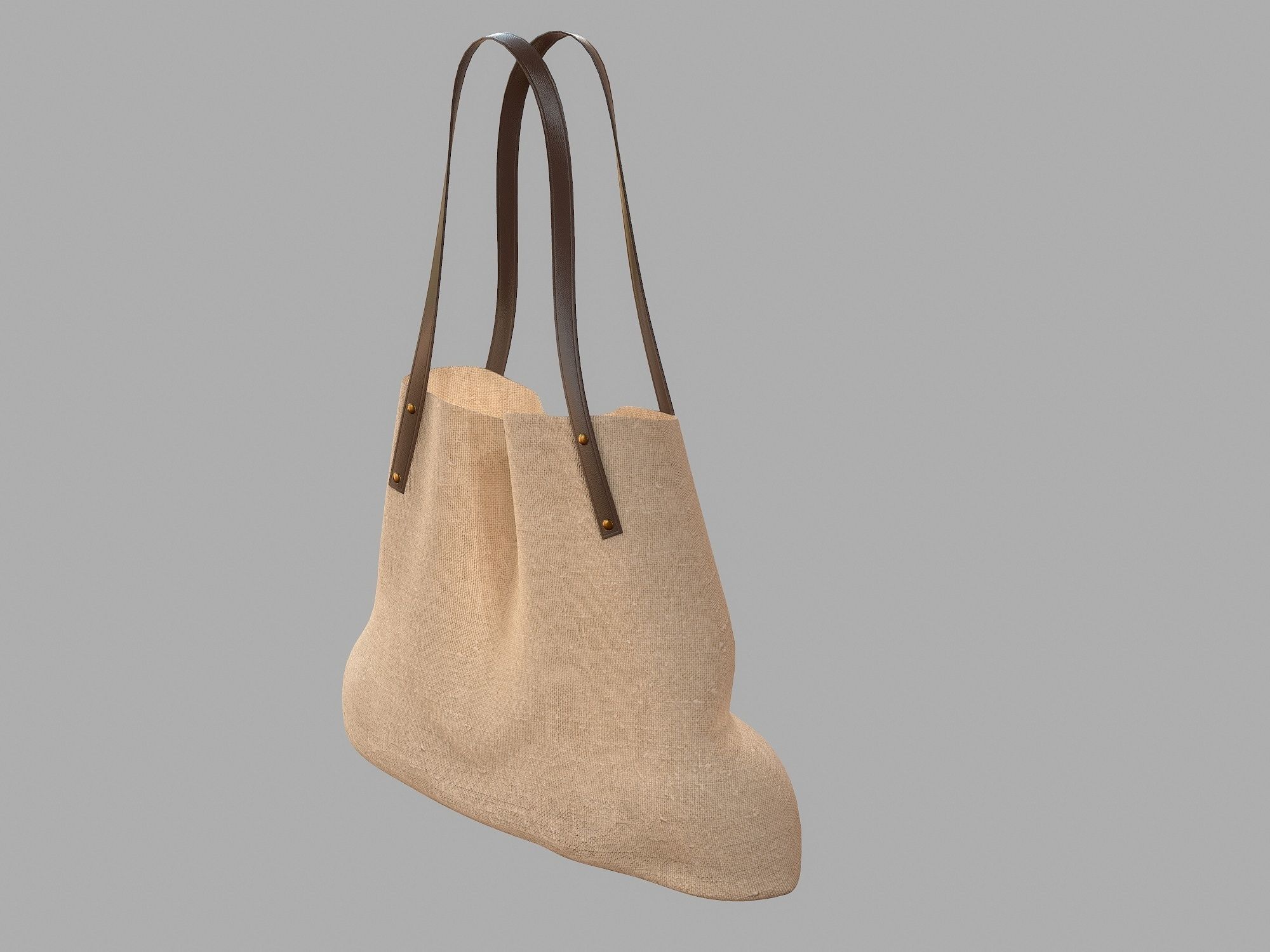 Shopper Handbag Free low-poly 3D model_3
