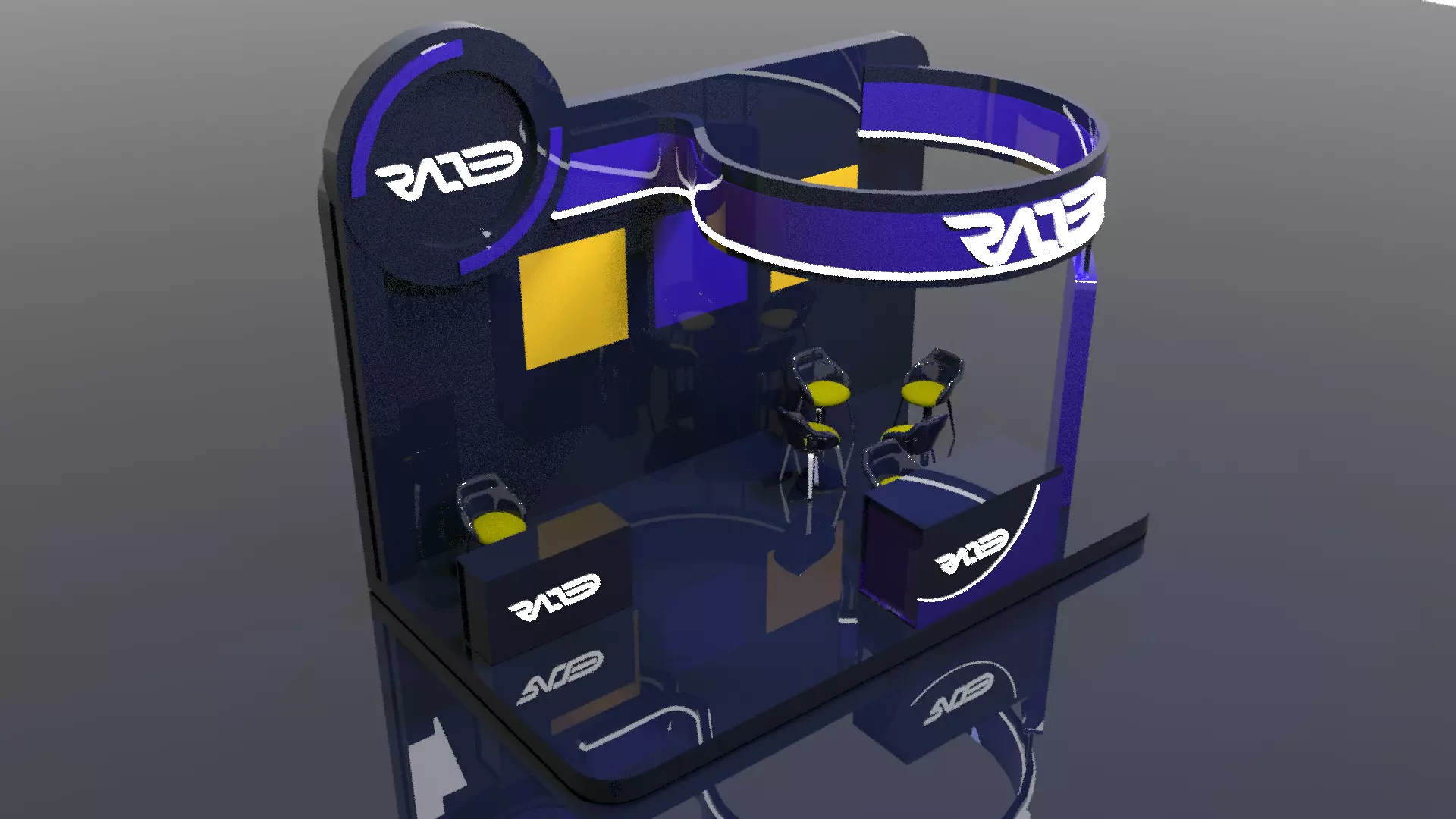 exhibition stall Free 3D model