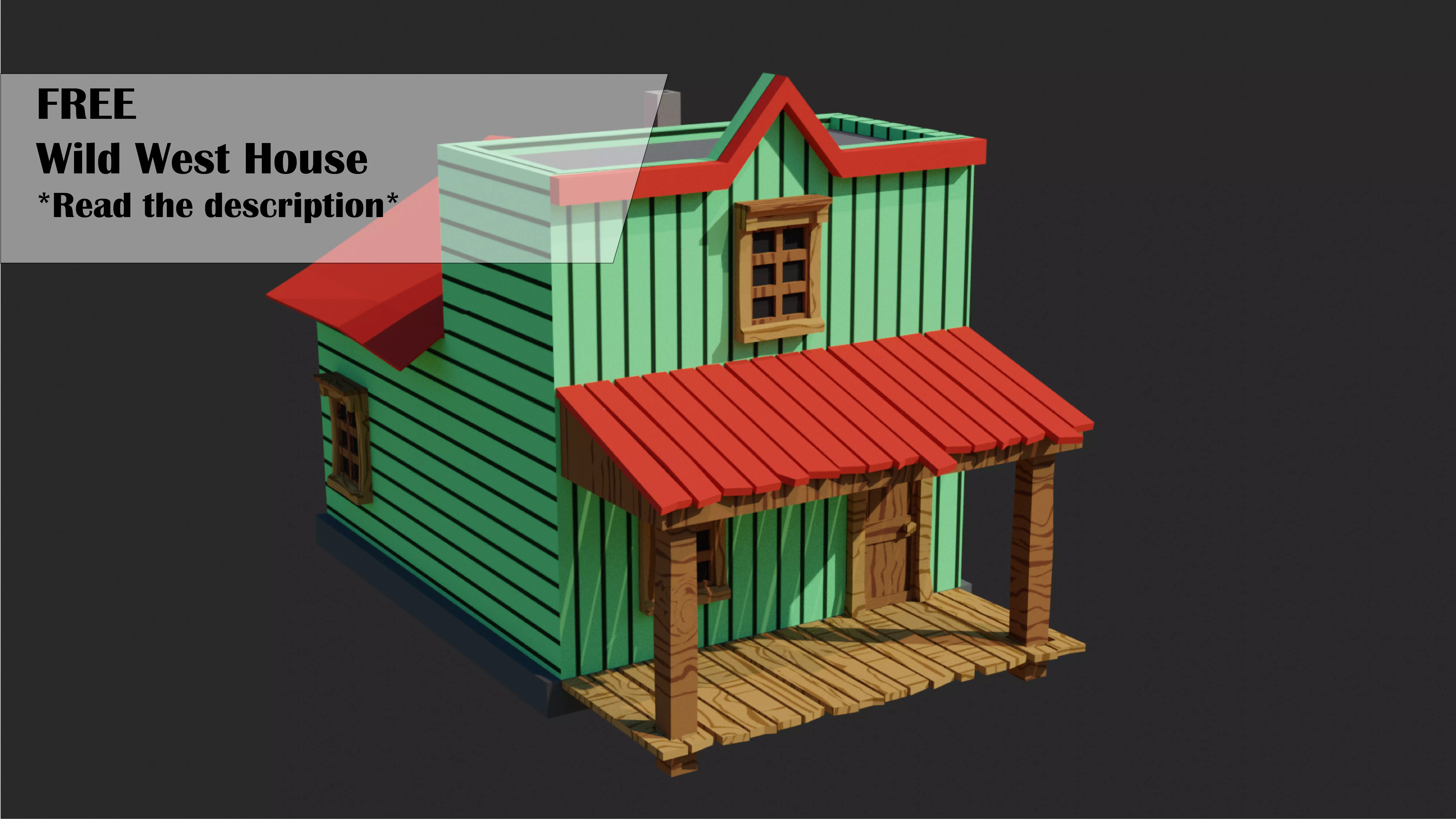 FREE Wild West House free VR / AR / low-poly 3D model | CGTrader