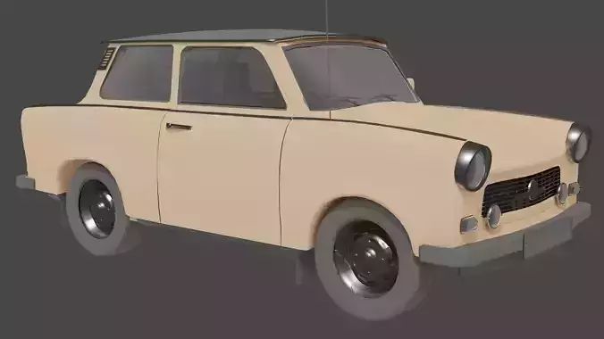 Trabant 601 low poly