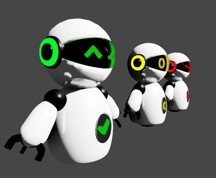 Mini robot 3D model_5