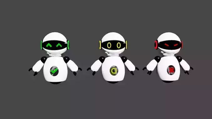 Mini robot 3D model