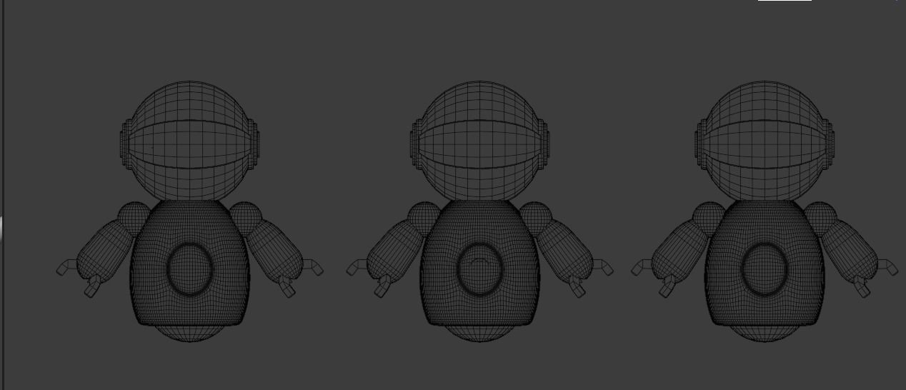 Mini robot 3D model_3
