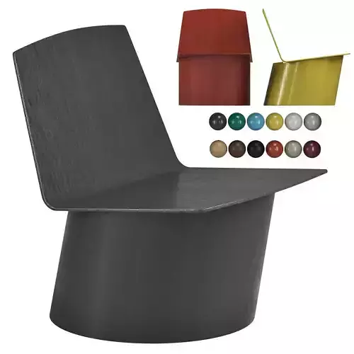 BIAS L Easy chair By Crassevig 3D model