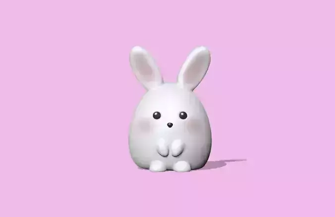 Cute Bunny  3D print model