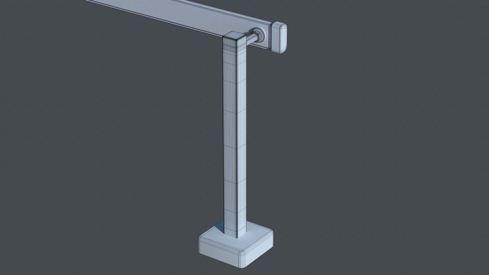 Car Park Barrier Gate Game ready Low-poly 3D model_14